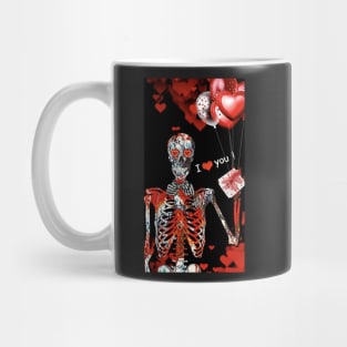 “Skeleton Heart Throb” Mug